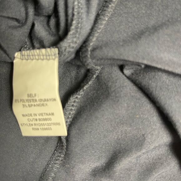 NWT Rabbit,Rabbit,Rabbit Designs  gray Ruffles fit &flare 1/4 sleeves dress SZ16 - Picture 9 of 12